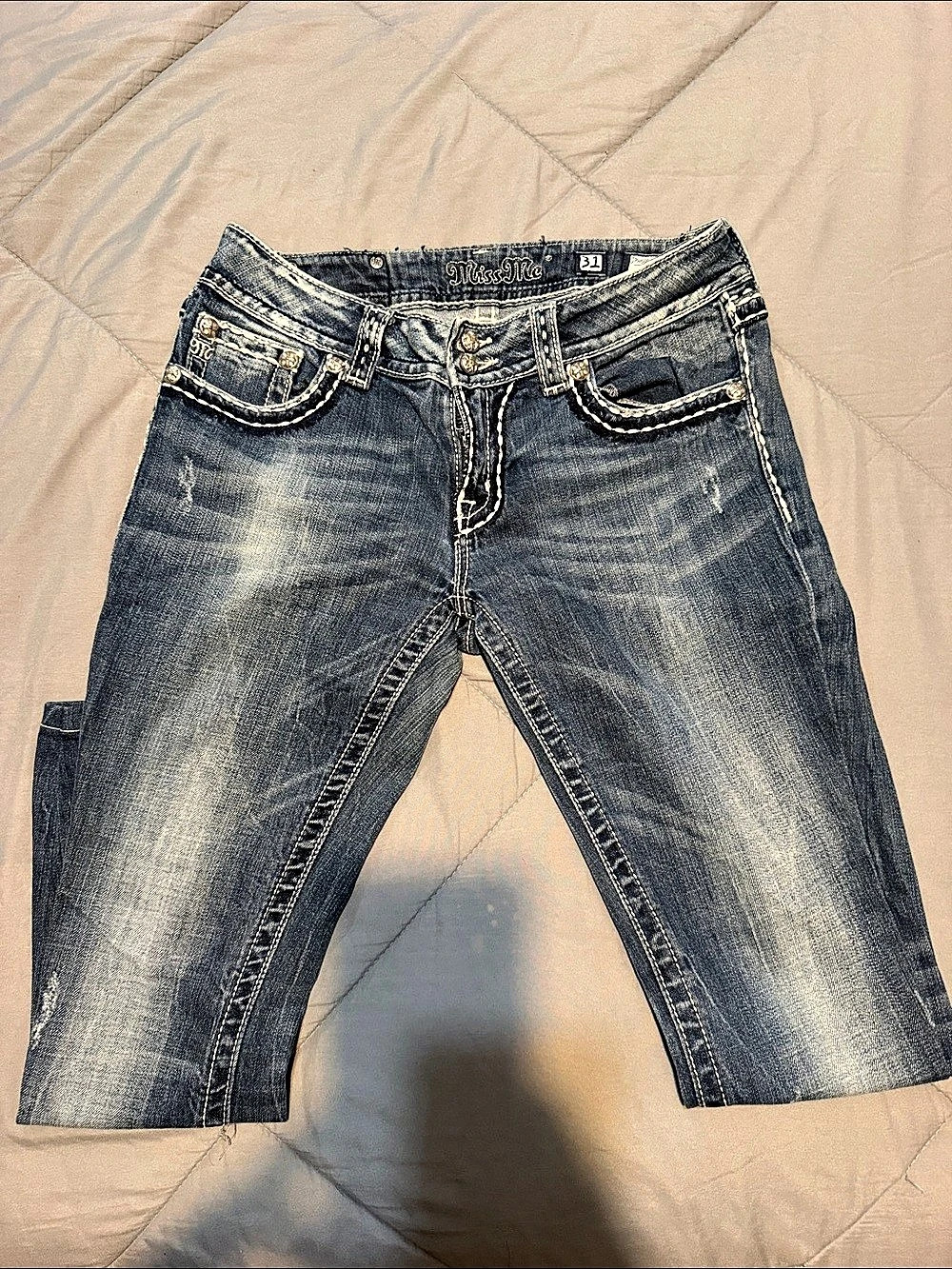 Miss Me JPW5066UR Boot Cut Jeans Blue Waist 31